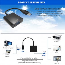 USB 3.0 2.0 to VGA 1080P Multi-display Adapter Converter For Computer Projector
