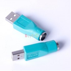 1pcs/2pcs/4pcs Male USB to PS2 Female Adapter into Converter to use for PC Keyboard Mouse