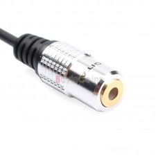30cm 6.35mm 1/4" Male Plug to 3.5mm 1/8" Female Jack Stereo Mic Audio Cable Cord