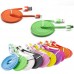 3M Colorful Micro Usb Ribbon Cable Lead Flat Noodle Data Sync Fast Charger Wire Charging Data Cable