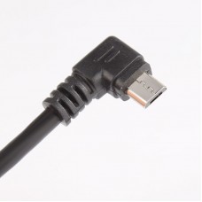 Micro USB B Male Right Angle To USB 2.0 Male Up Angle Data Cable Cord