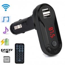FM Transmitter Bluetooth Wireless MP3 Player Handsfree Car Kit USB TF SD Remote