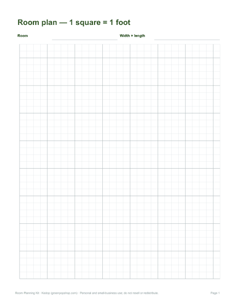 Preview of the first page of Graph paper portrait (PDF)