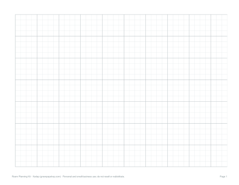 Preview of the first page of Graph paper landscape (PDF)
